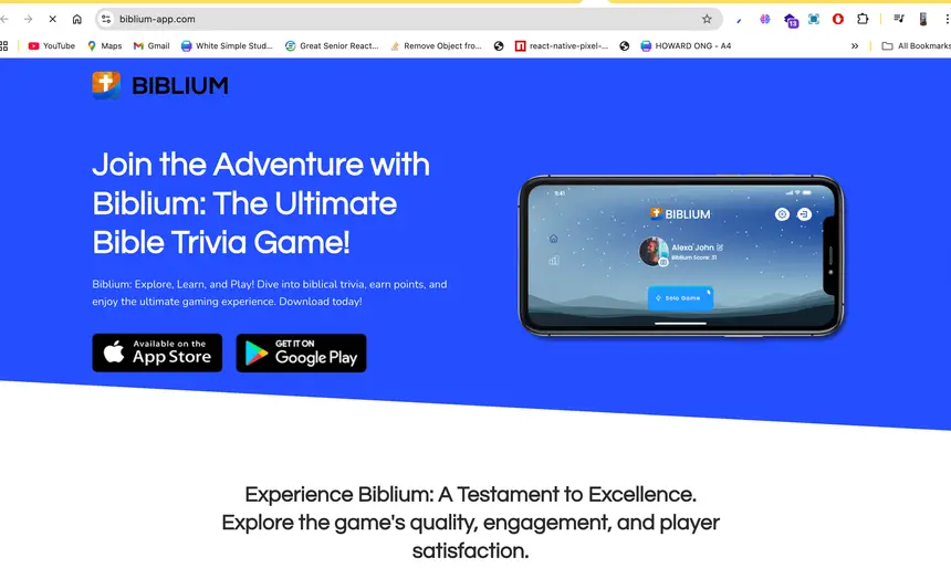 Biblium project screenshot
