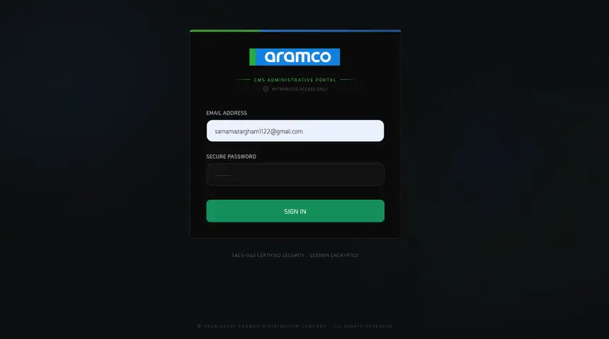 Dynamic CMS project screenshot