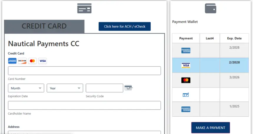 Nautical Pay Admin project screenshot