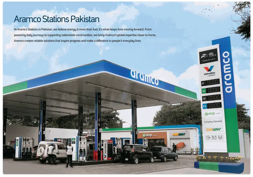 Aramco Website project screenshot